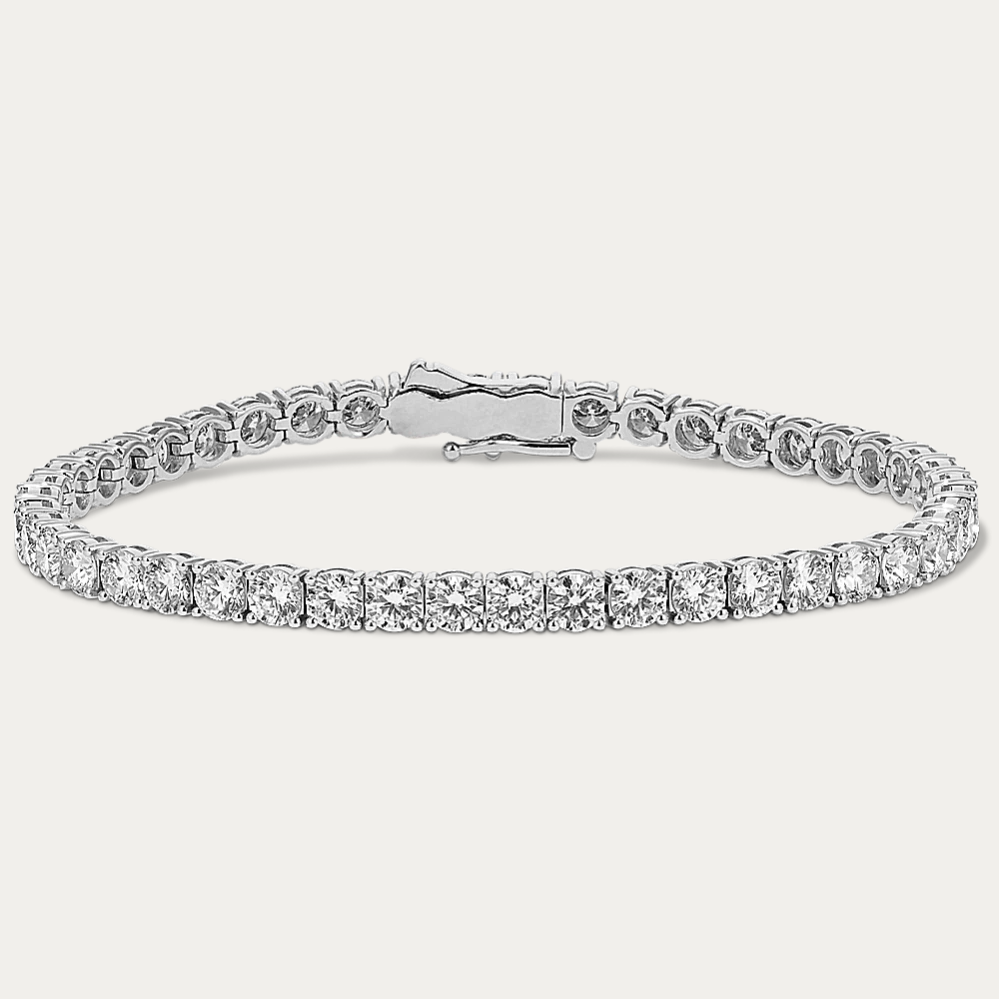 14k Gold 9 ct Lab Diamond Tennis Bracelet