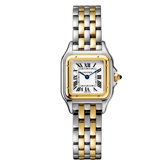 Panthère de Cartier, Yellow Gold & Steel, Small -  White Dial W2PN0006