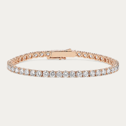 14k Gold 6 1/4 ct Lab Diamond Tennis Bracelet