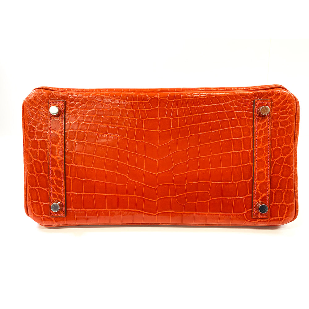 Hermes Birkin 30cm, Geranium, Niloticus Leather, Palladium Hardware