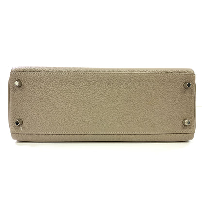 Hermes Kelly 32cm, Gray, Togo Leather, Paladium Hardware