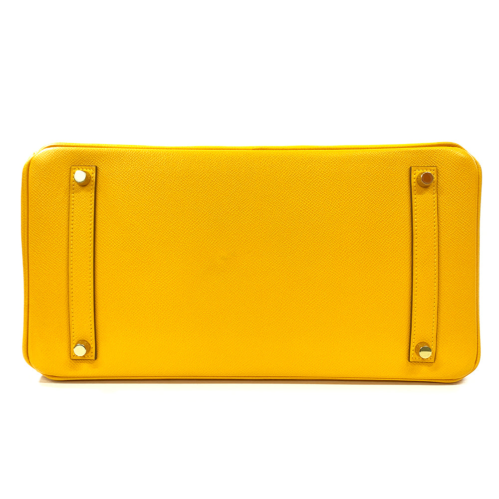 Hermes Birkin 35cm, Yellow, Epson Leather, Gold Hardware