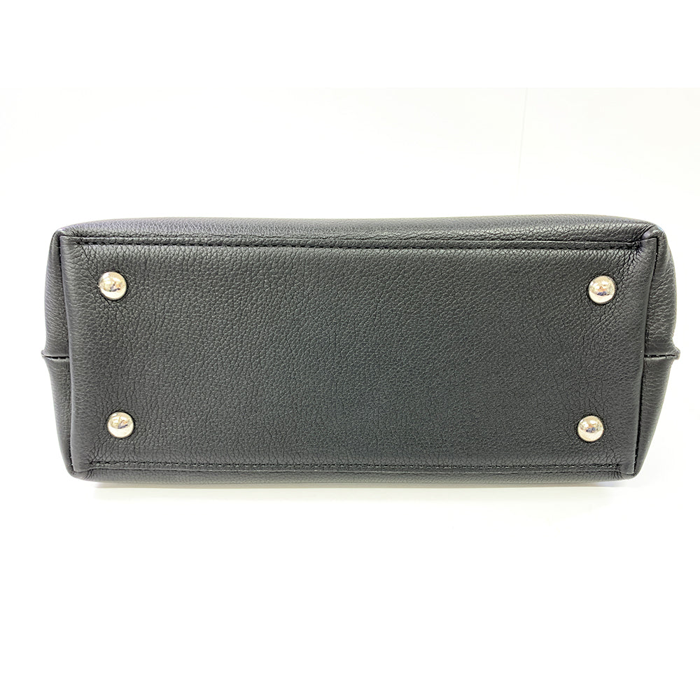 LOUIS VUITTON Rock Me Ever BB, Black, Calfskin Leather, Silver Hardware