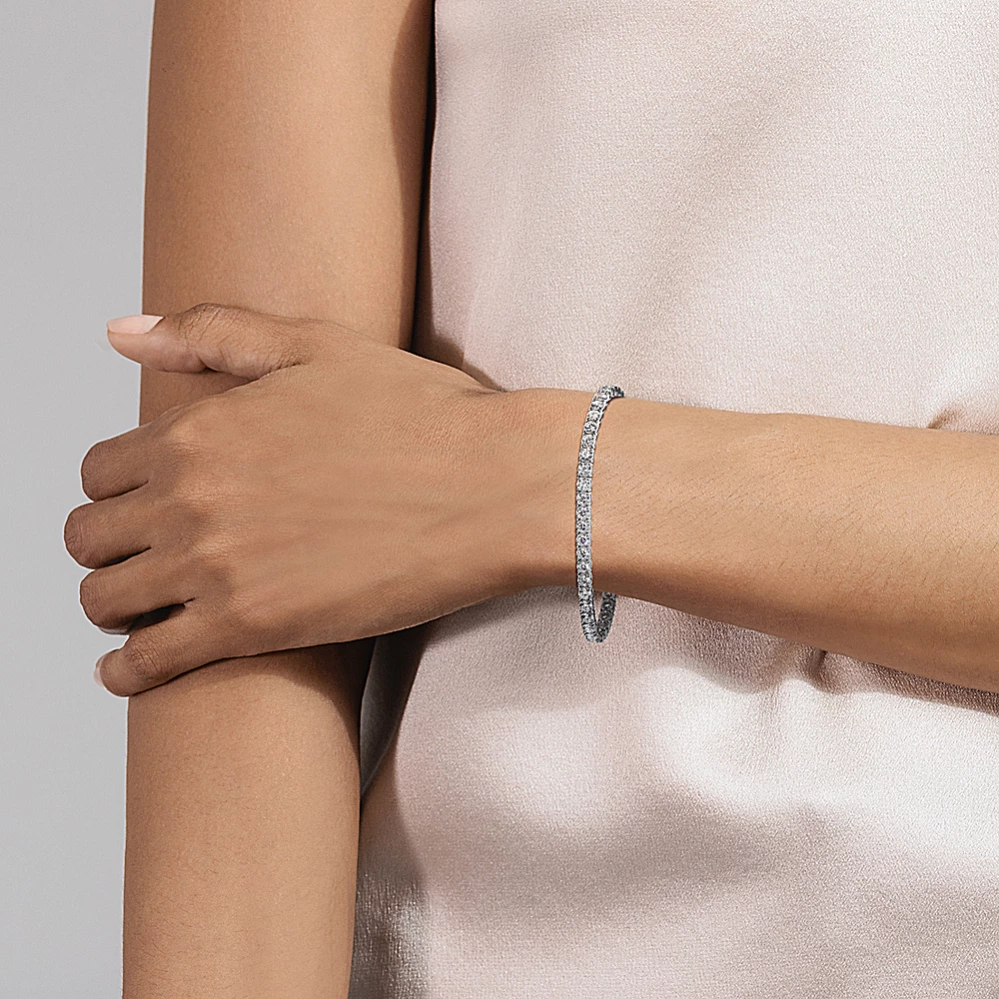14k Gold 9 ct Lab Diamond Tennis Bracelet