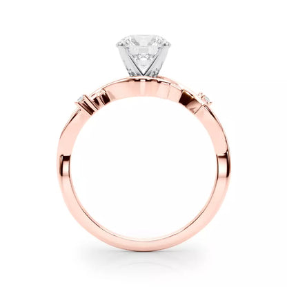 14k Gold Lab Diamond Vine Inspired Engagement Ring