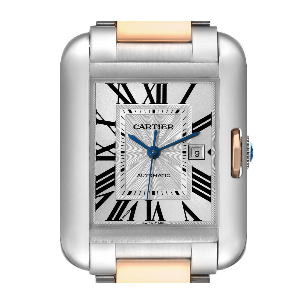 Cartier Tank Anglaise Large Steel Rose Gold - White Dial W5310037