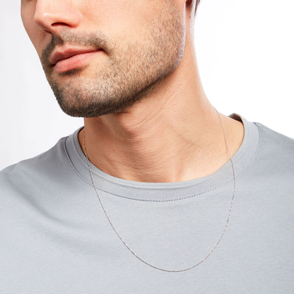 14k Gold 1mm Singapore Chain Necklace