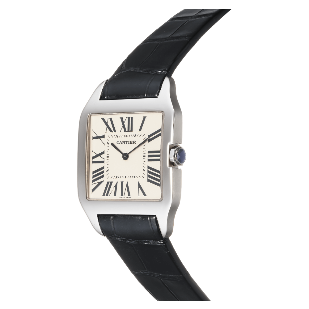 Santos Dumont White Gold Manual -  White Dial W2007051