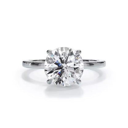 14k Gold Lab Diamond Solitaire Ring