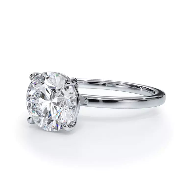 14k Gold Lab Diamond Solitaire Ring
