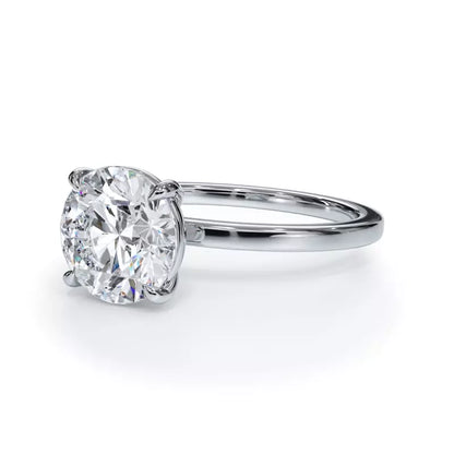 14k Gold Lab Diamond Solitaire Ring
