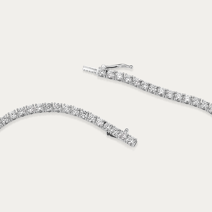 14k Gold 12 ct Lab-grown Diamond Tennis Necklace