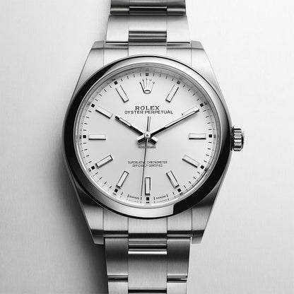 Rolex Oyster Perpetual 39mm White Dial 114300
