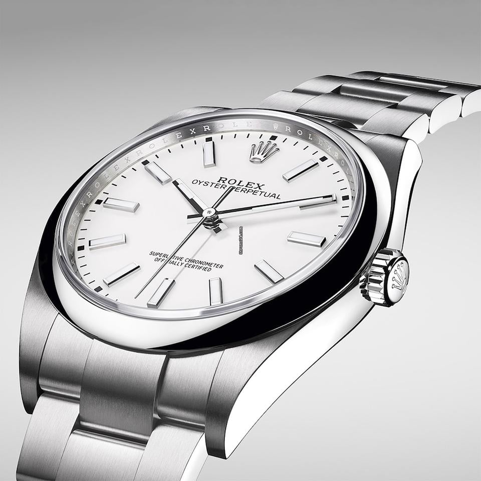 Rolex Oyster Perpetual 39mm White Dial 114300