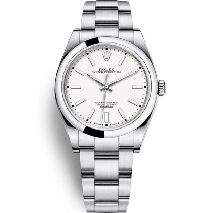 Rolex Oyster Perpetual 39mm White Dial 114300