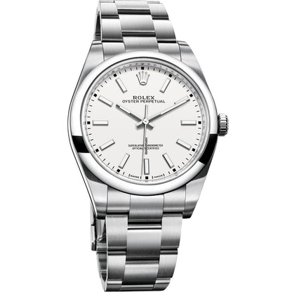 Rolex Oyster Perpetual 39mm White Dial 114300