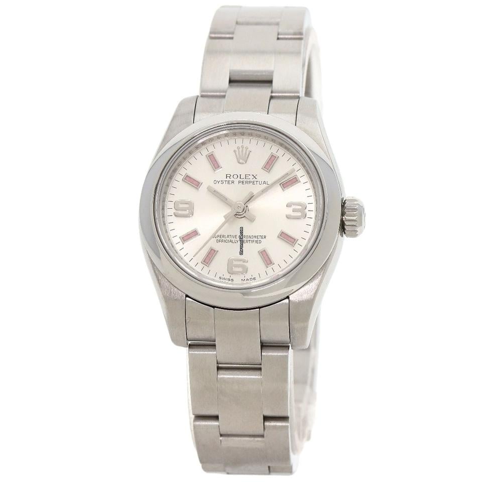Rolex Oyster Perpetual 26mm White Dial 176200