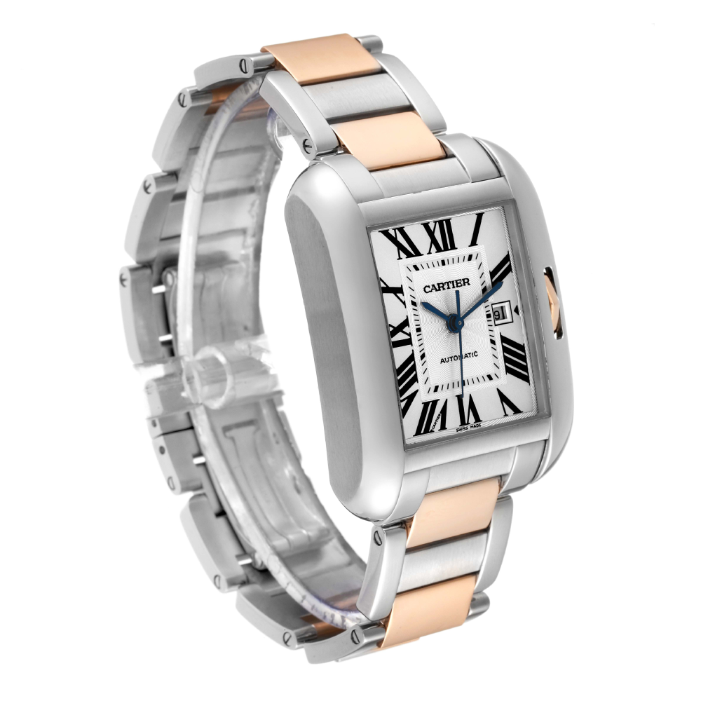 Cartier Tank Anglaise Large Steel Rose Gold - White Dial W5310037