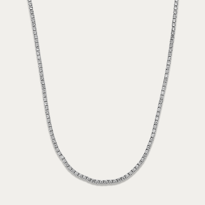 14k Gold 4 ct Lab-grown Diamond Tennis Necklace