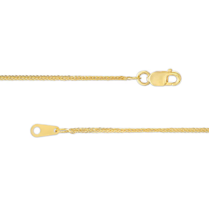 14k Gold 0.85 mm Wheat Chain Necklace