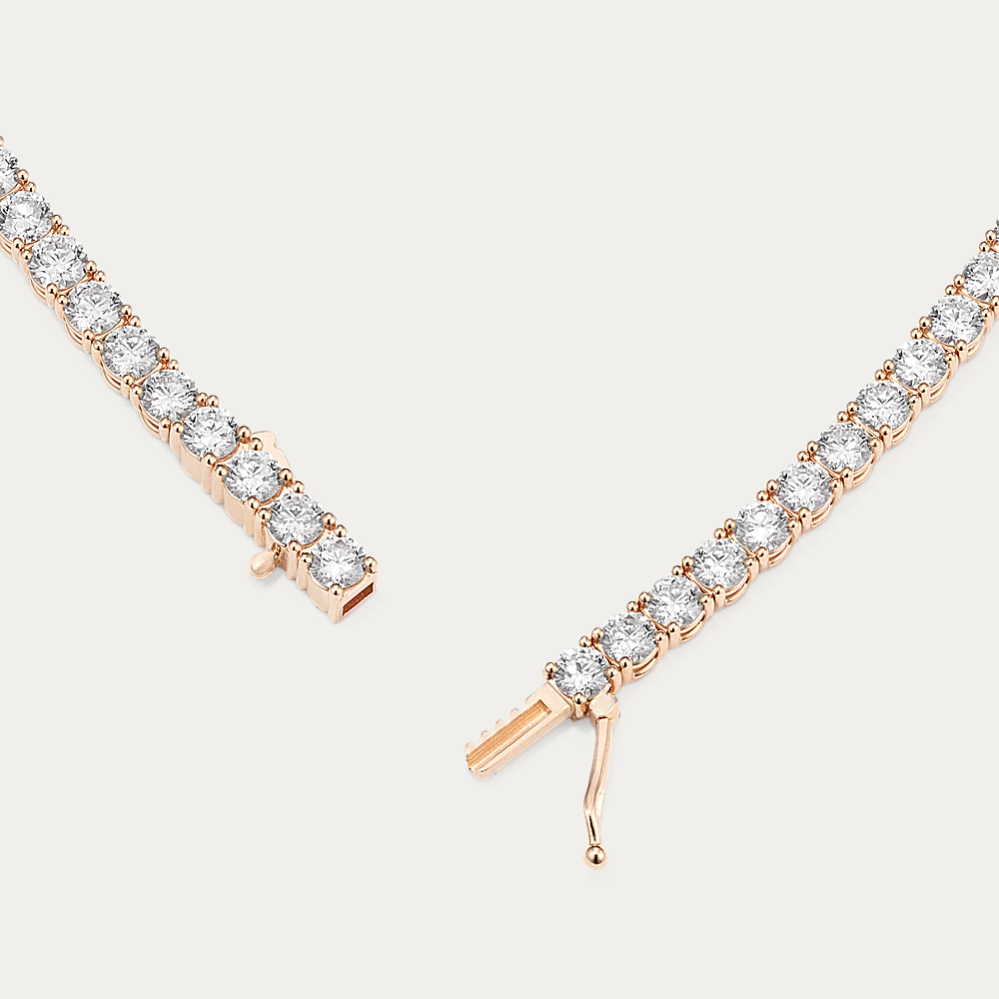 14k Gold 6 1/4 ct Lab Diamond Tennis Bracelet