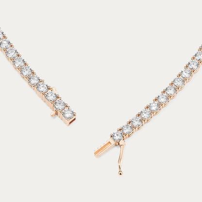 14k Gold 6 1/4 ct Lab Diamond Tennis Bracelet