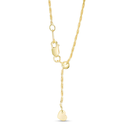 14k Gold 1.2mm Rope Chain Necklace