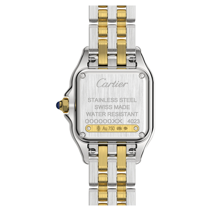 Panthère de Cartier, Yellow Gold & Steel, Small -  White Dial W2PN0006