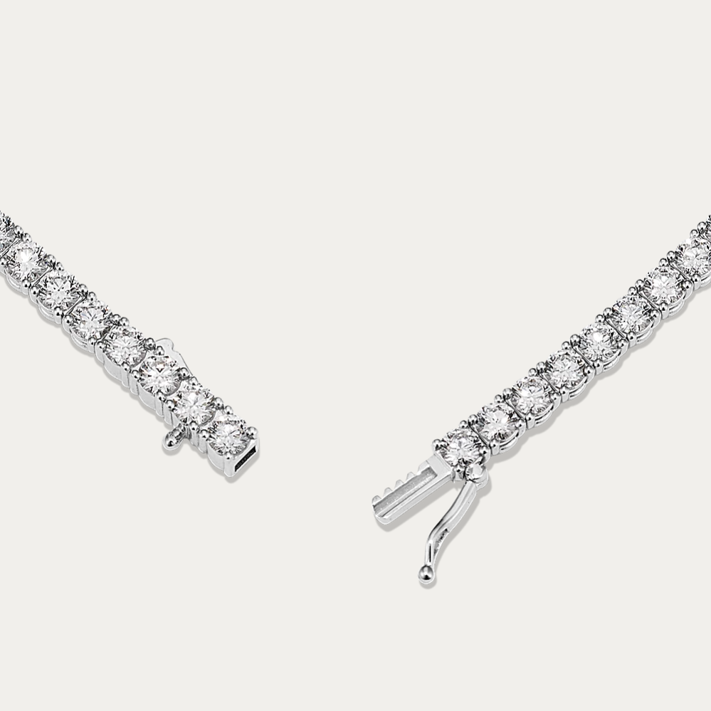 14k Gold 7 ct Lab Diamond Tennis Bracelet