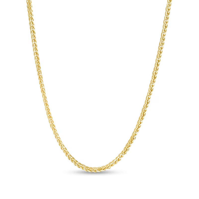 14k Gold 1.1 mm Wheat Chain Necklace