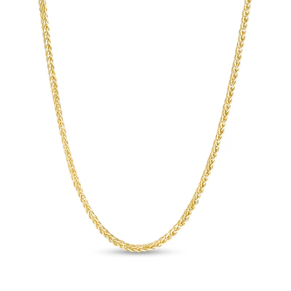 14k Gold 1.1 mm Wheat Chain Necklace