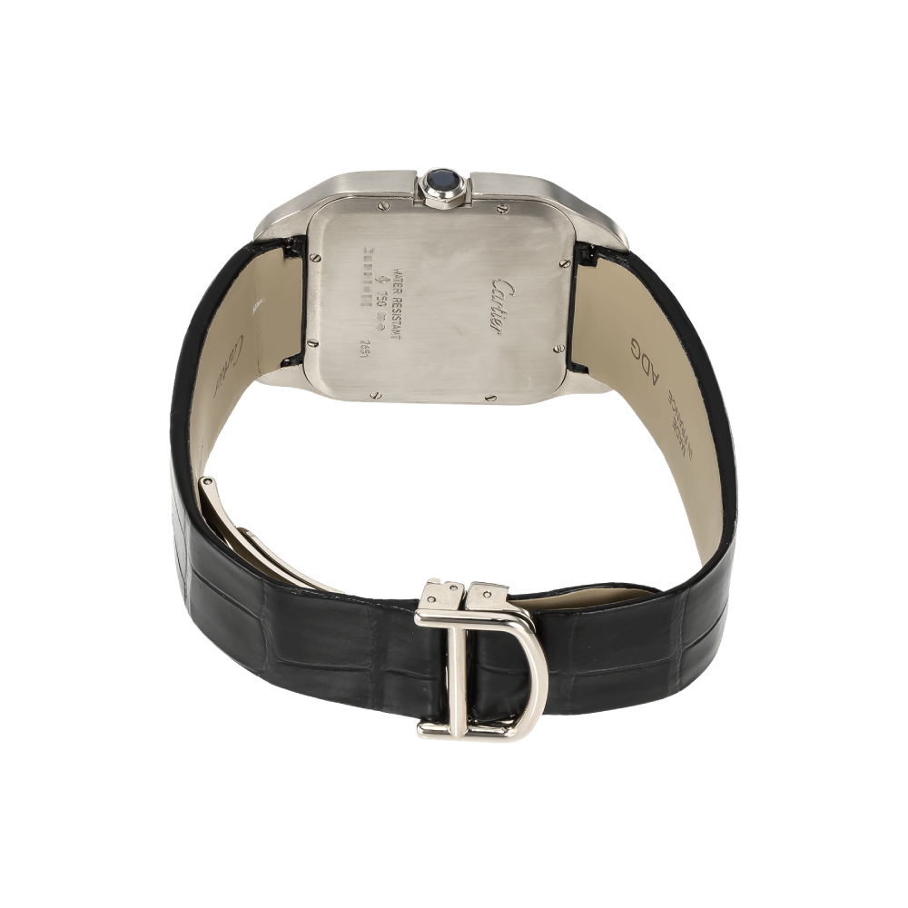 Santos Dumont White Gold Manual -  White Dial W2007051