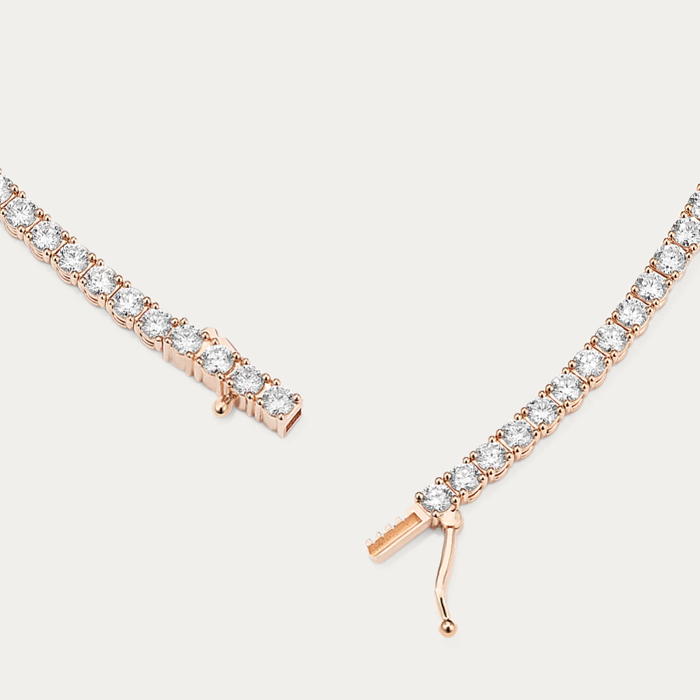 14k Gold 3 3/4 ct Lab Diamond Tennis Bracelet