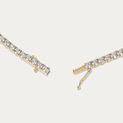 14k Gold 6 ct Lab Diamond Tennis Bracelet