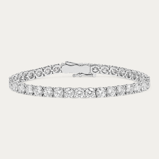14k Gold 11 1/4 ct Lab Diamond Tennis Bracelet
