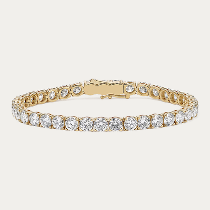 14k Gold 15 ct Lab Diamond Tennis Bracelet