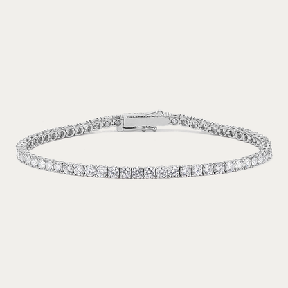 14k Gold 5 ct Lab Diamond Tennis Bracelet