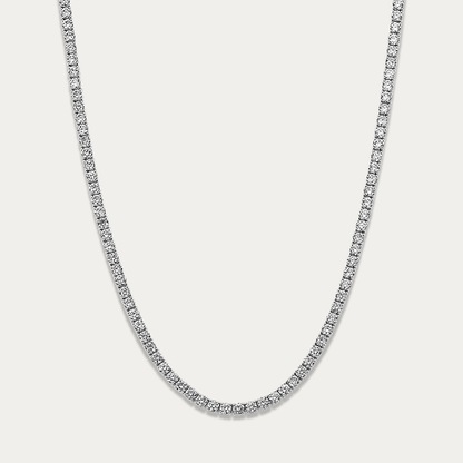 14k Gold 7 ct Lab-grown Diamond Tennis Necklace
