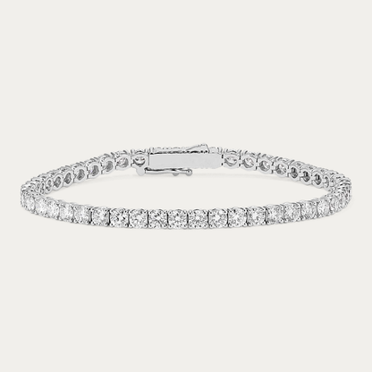 14k Gold 6 1/4 ct Lab Diamond Tennis Bracelet