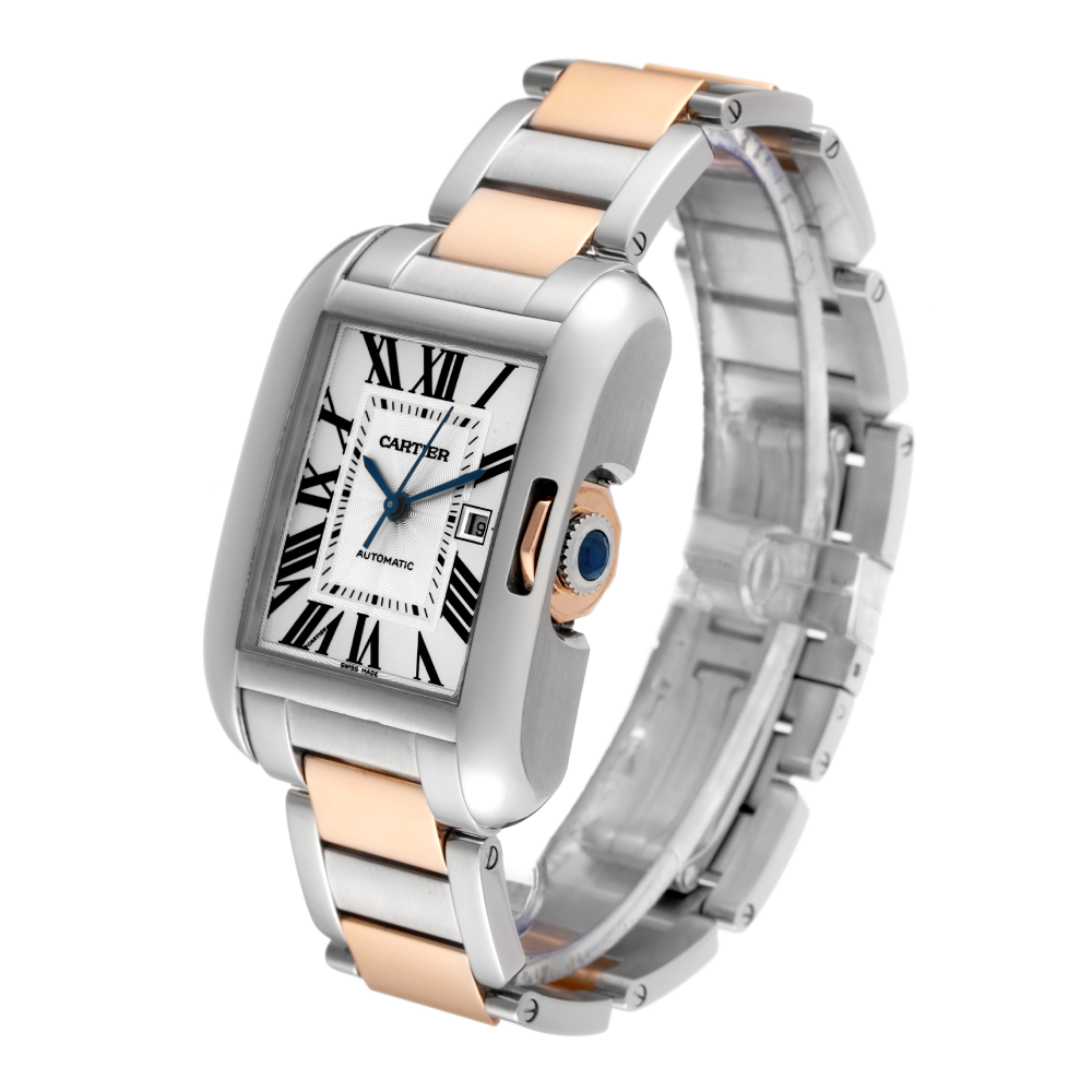 Cartier Tank Anglaise Large Steel Rose Gold - White Dial W5310037