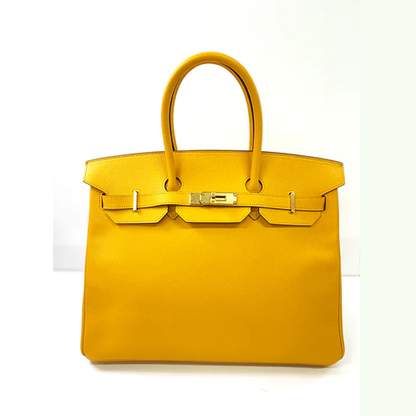 Hermes Birkin 35cm, Yellow, Epson Leather, Gold Hardware