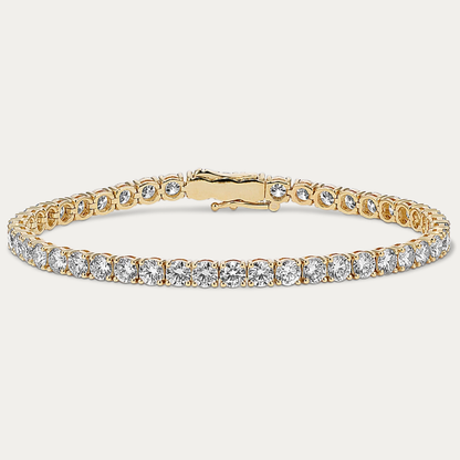 14k Gold 9 ct Lab Diamond Tennis Bracelet
