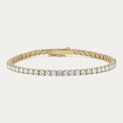 14k Gold 7 ct Lab Diamond Tennis Bracelet