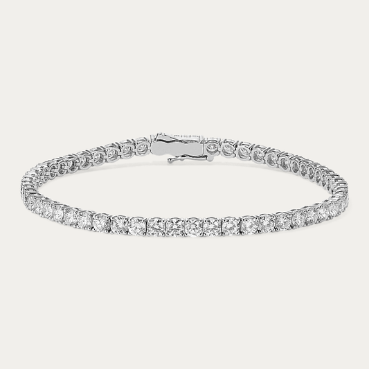 14k Gold 11 ct Lab Diamond Tennis Bracelet