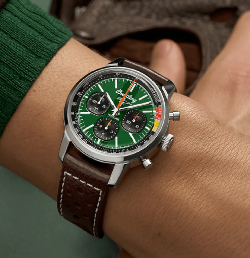 Breitling Green Dial AB01762A1L1X1