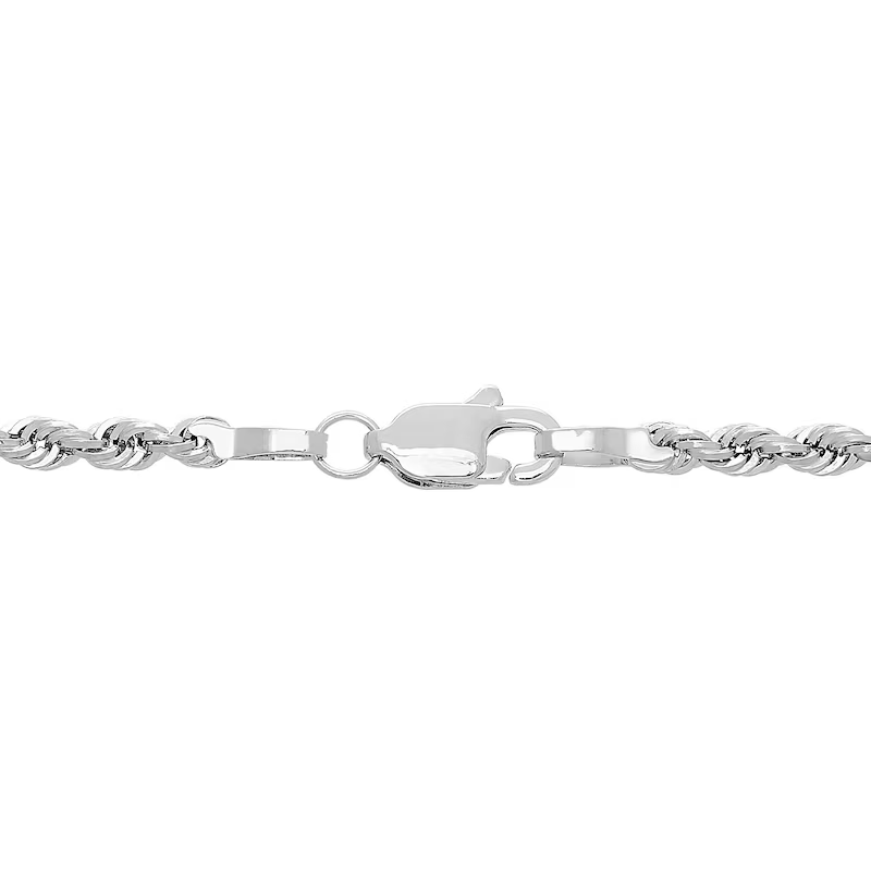 14k Gold 1.8 mm Diamond-Cut Round Hollow Rope Chain Necklace