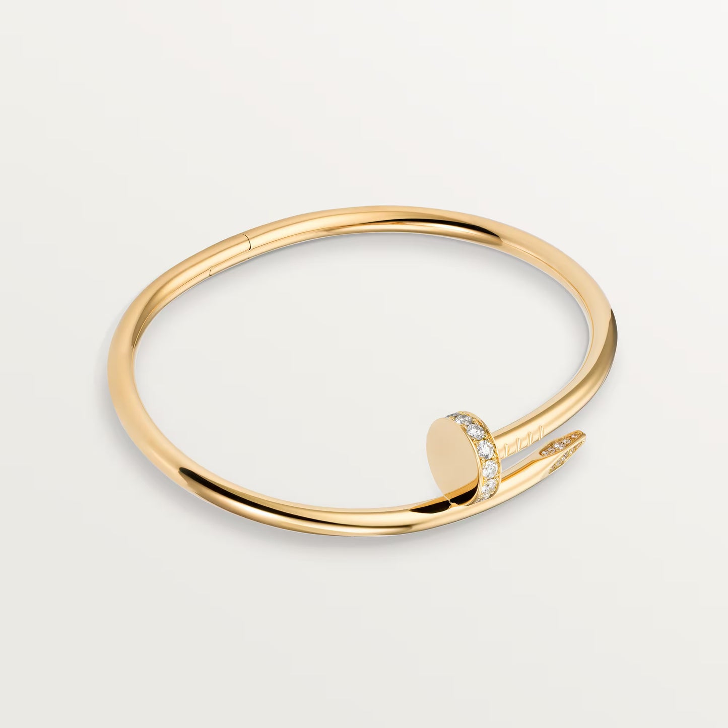 Cartier Juste un Clou Semi-paved 18k Yellow Gold Diamond Bracelet