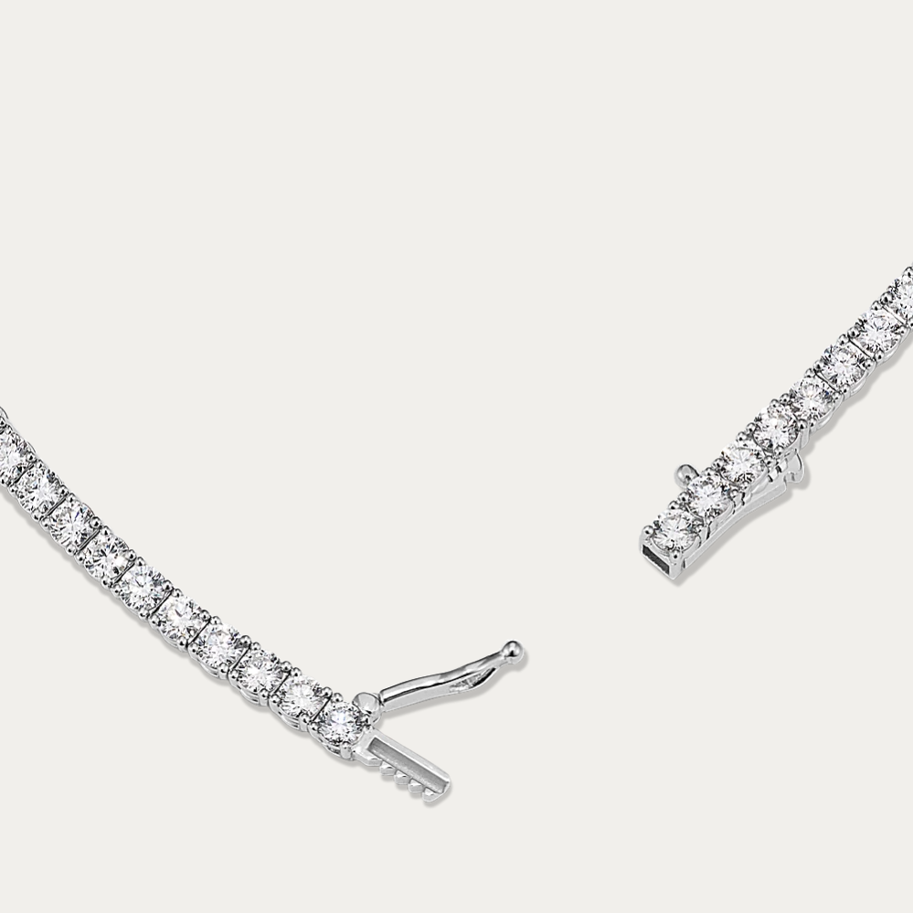 14k Gold 5 ct Lab Diamond Tennis Bracelet