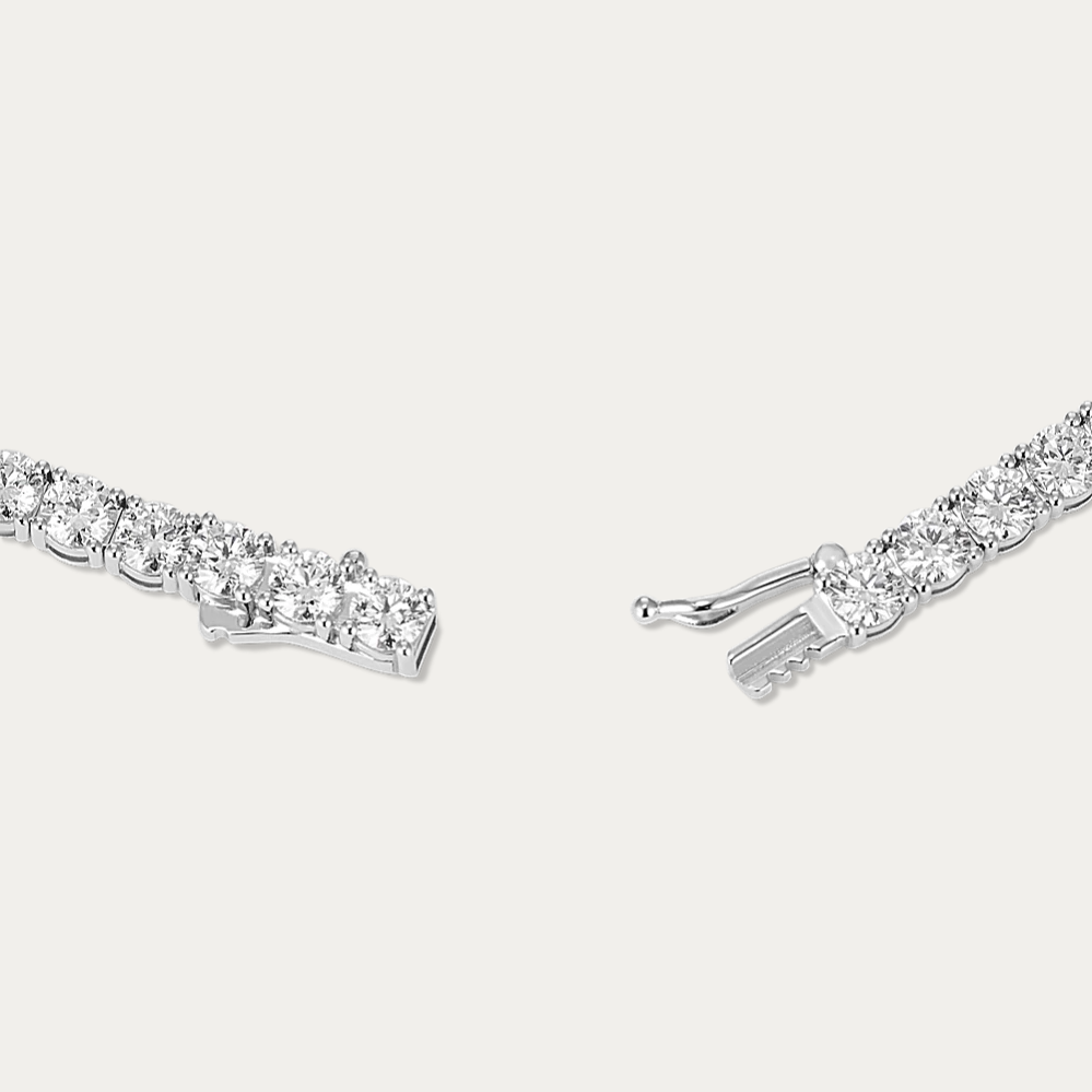14k Gold 11 ct Lab Diamond Tennis Bracelet