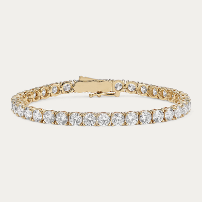 14k Gold 11 1/4 ct Lab Diamond Tennis Bracelet